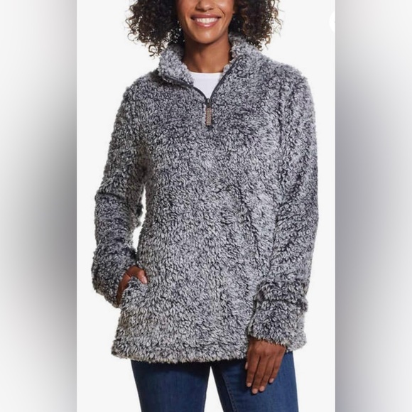 XL Weatherproof Vintage Women’s Pullover 1/4 Zip gray - Picture 7 of 16